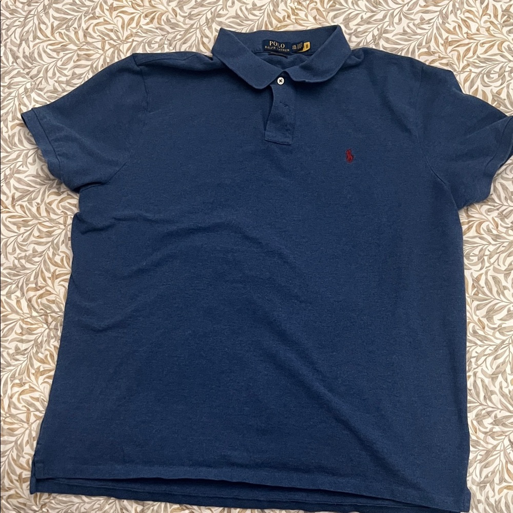 Polo by Ralph Lauren Men's Blue Polo Shirt